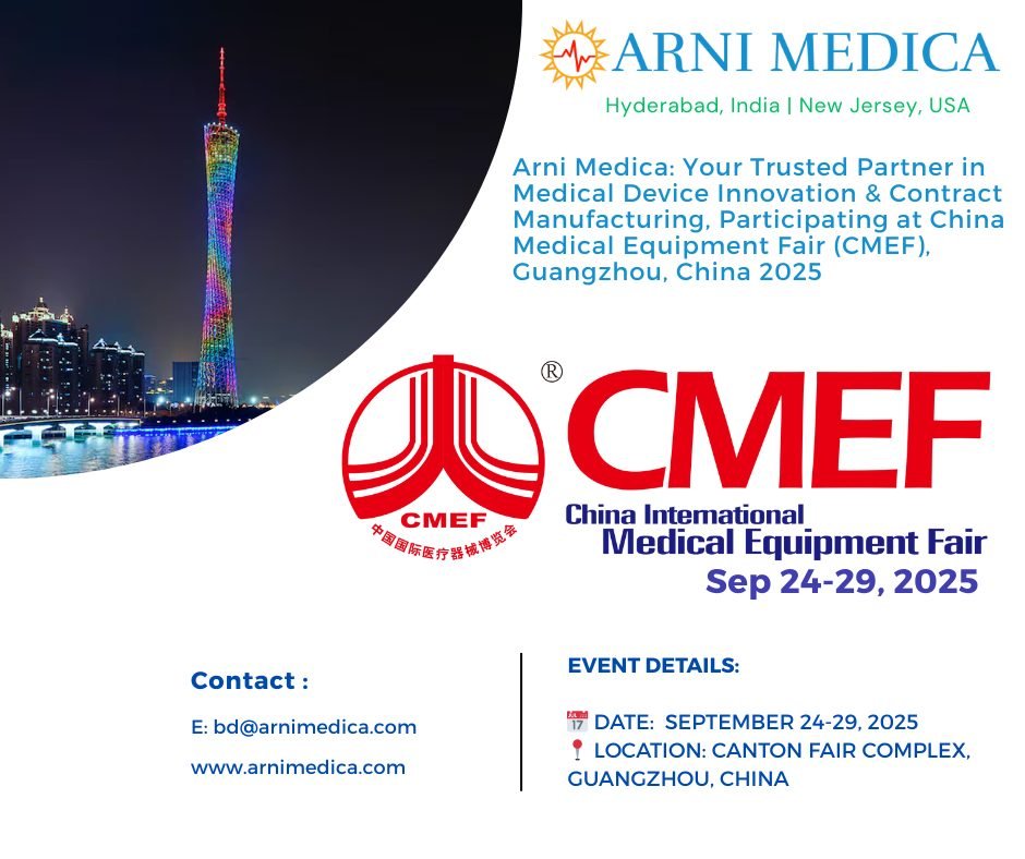 Arni Medica to Showcase Medical Device Innovation at CMEF 2025, Guangzhou, China