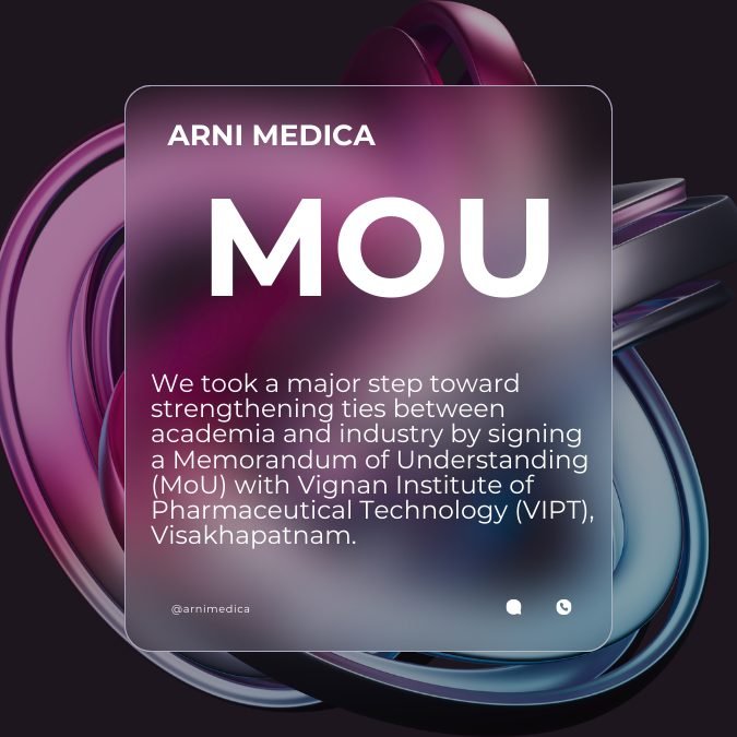 Arni Medica and Vignan Institute Sign MoU for Research Collaboration and Skill Enhancement