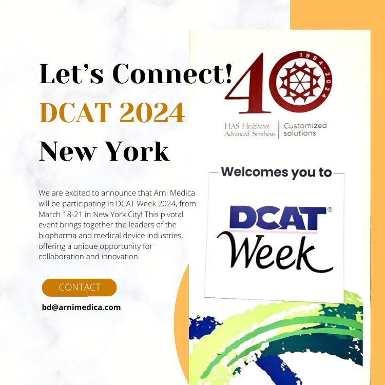 Arni Medica Gears Up for DCAT Week 2024 in New York City